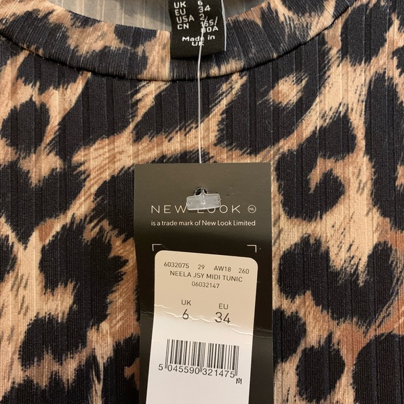 NWT-ASOS New Look midi tunic dress in leopard print - Picture 6 of 6